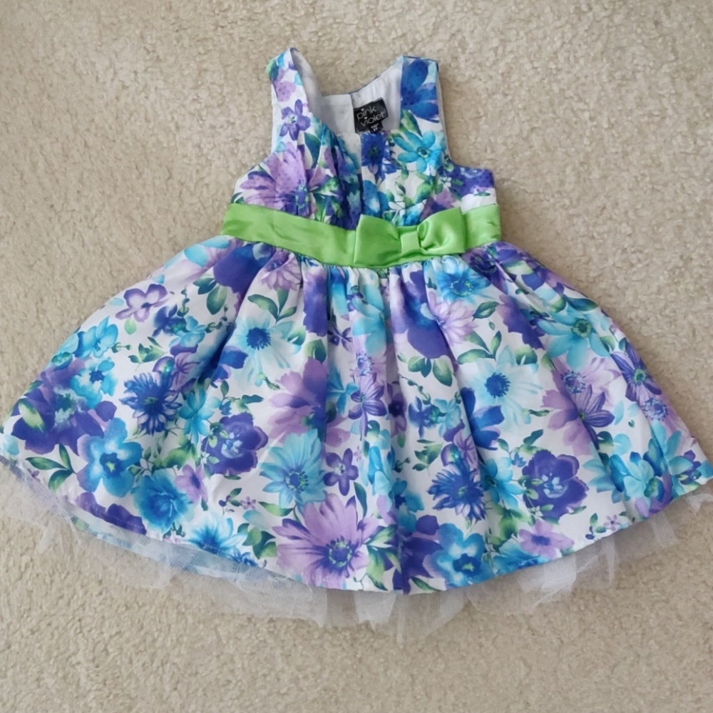 Pink & Violet dress size 3T